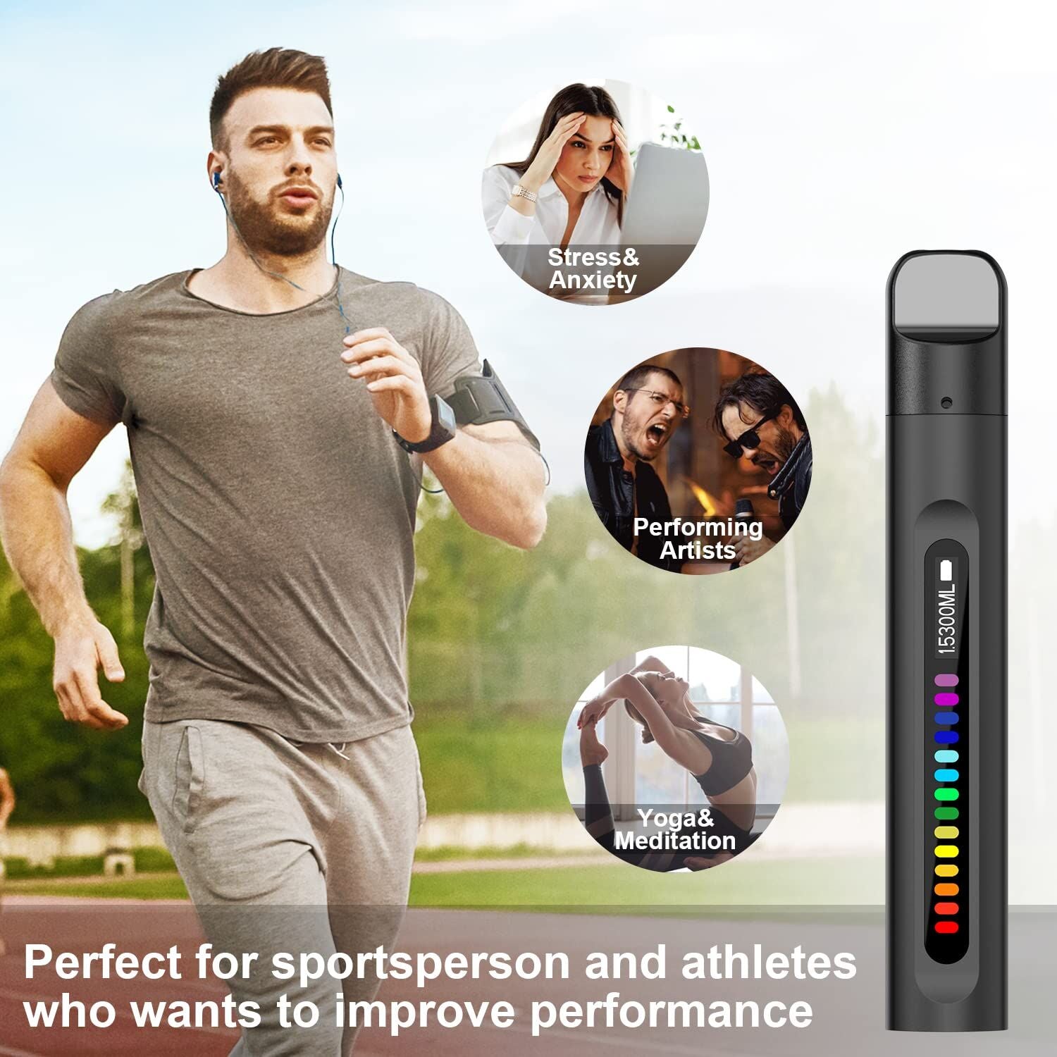 Portable Smart Breathing Trainer β Rechargeable Respiratory Exercise Device with LED Progress Bar | Boost Lung Capacity & Endurance for Athletes, Runners & Fitness Enthusiasts