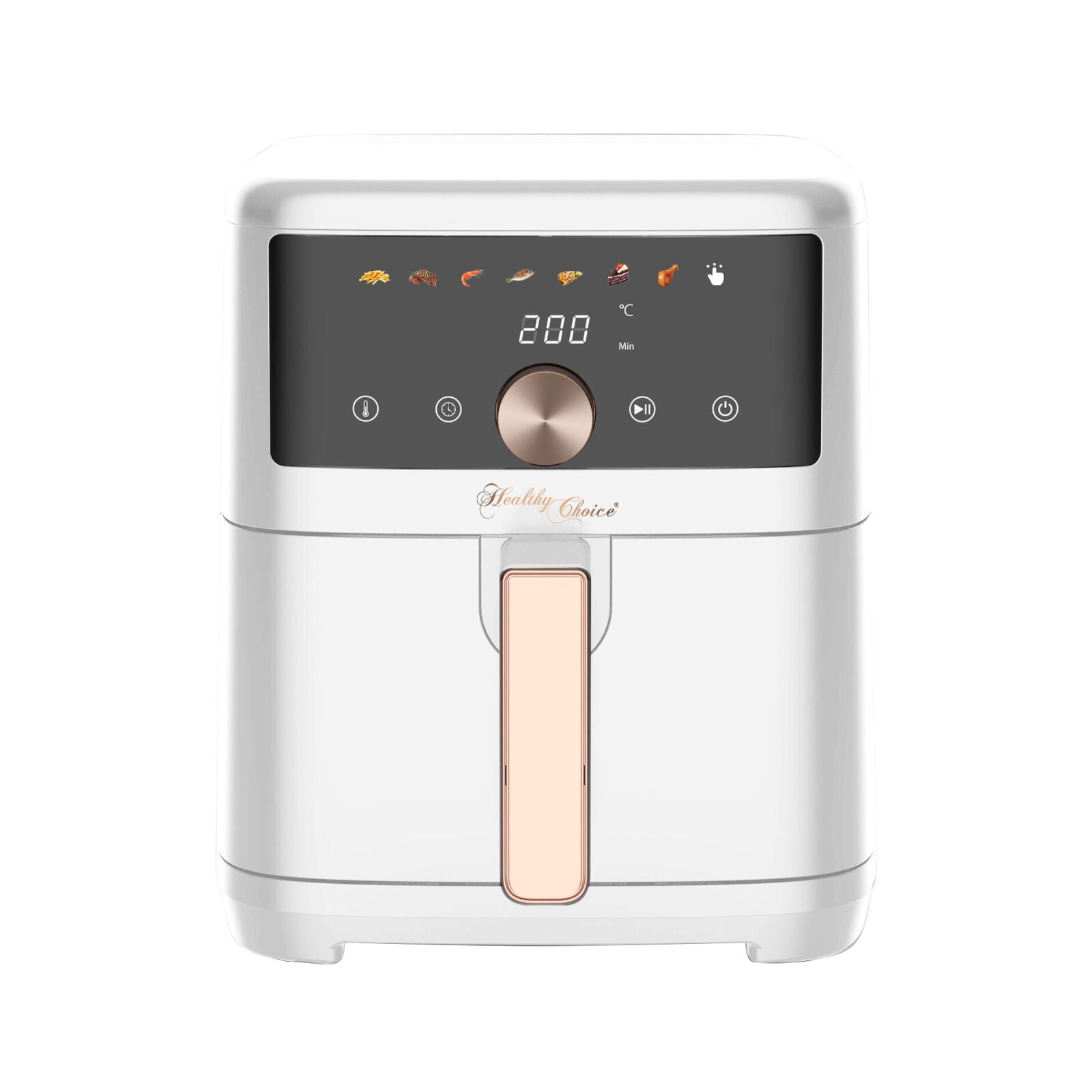 7L Digital Air Fryer, Intuitive Touch Control with Pizza/Baking Pan, and Accessories