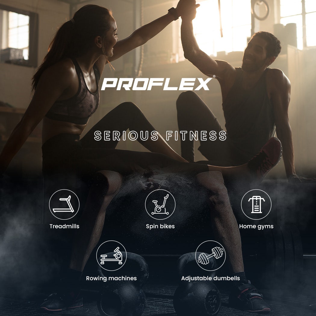 PROFLEX Multi-Station Compact Home Gym Set, 150lbs Weight Plates- M8000