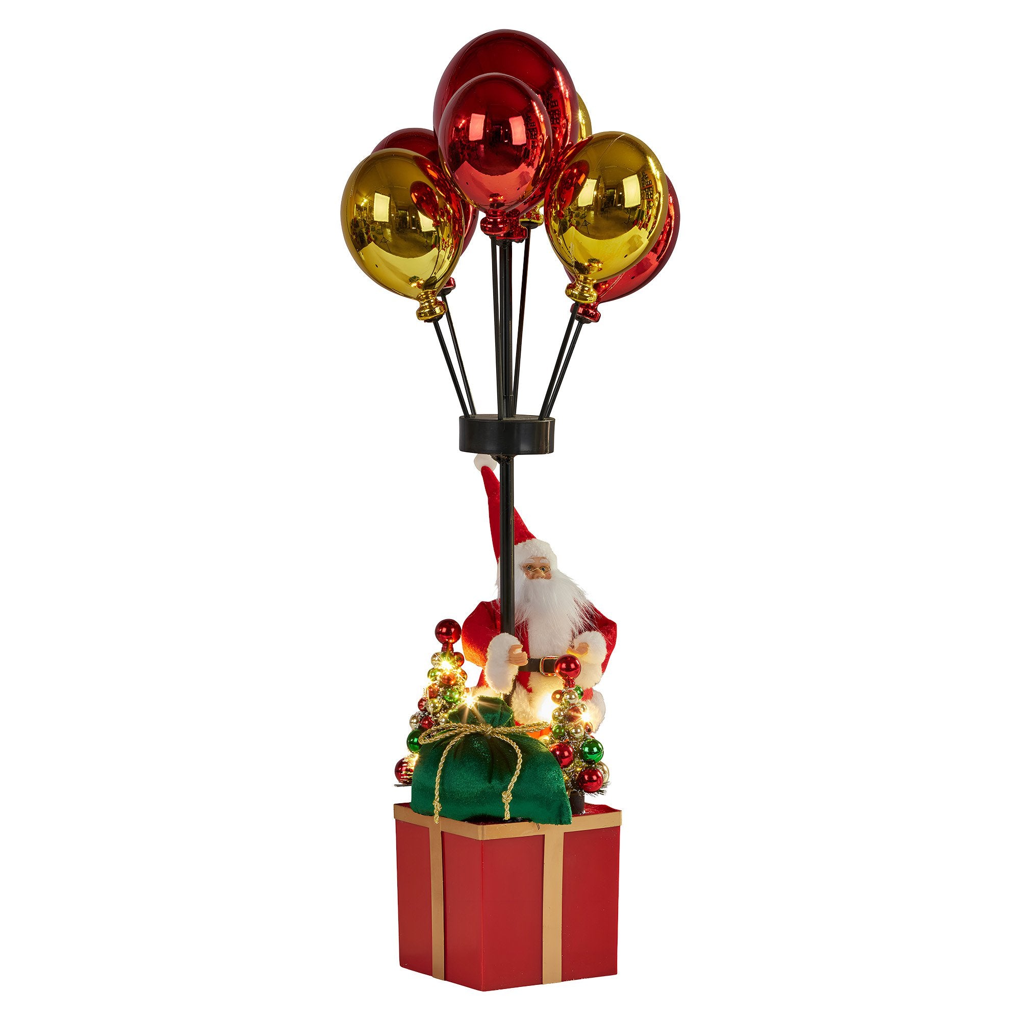 Christabelle 60cm LED Christmas Santa Claus with Balloons & Lights Ornament Decoration