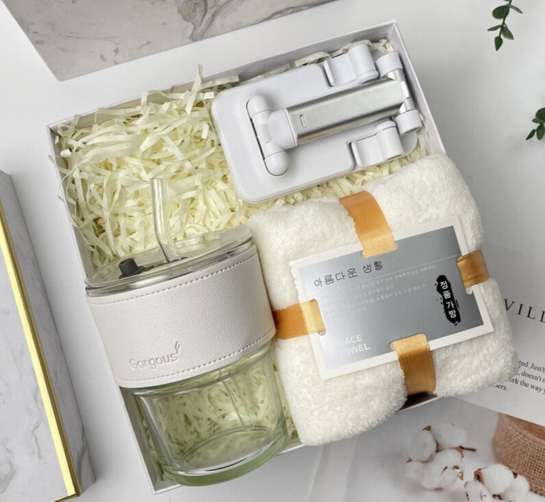 Gift Pack Hamper Cup Towel Phone Holder for Girl Boy Friends Family Birthday Christmas Party