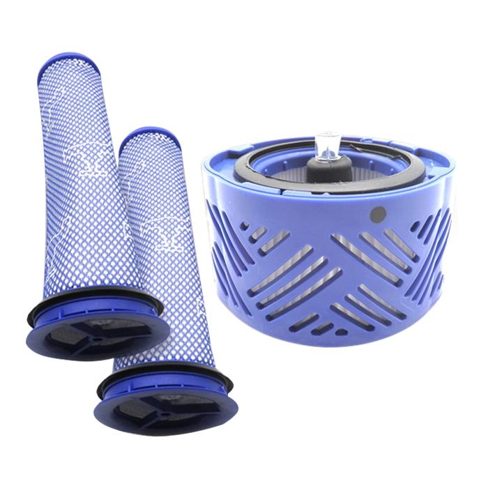 3-in-1 Rear Filter & 2 Pre-filters for Dyson V6 Vacuum - Accessories