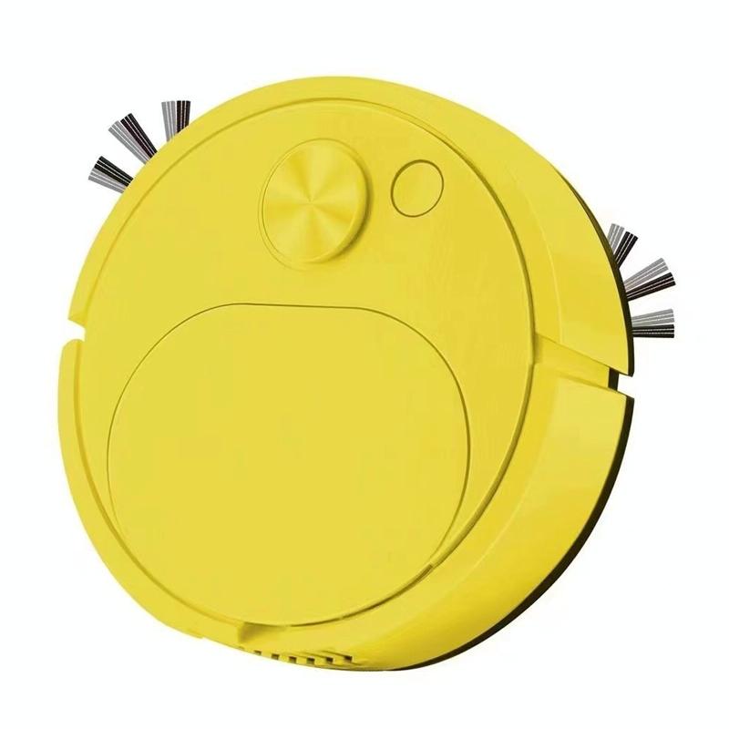 Smart Usb Charging Robot Vacuum for Family Cleaning - Yellow