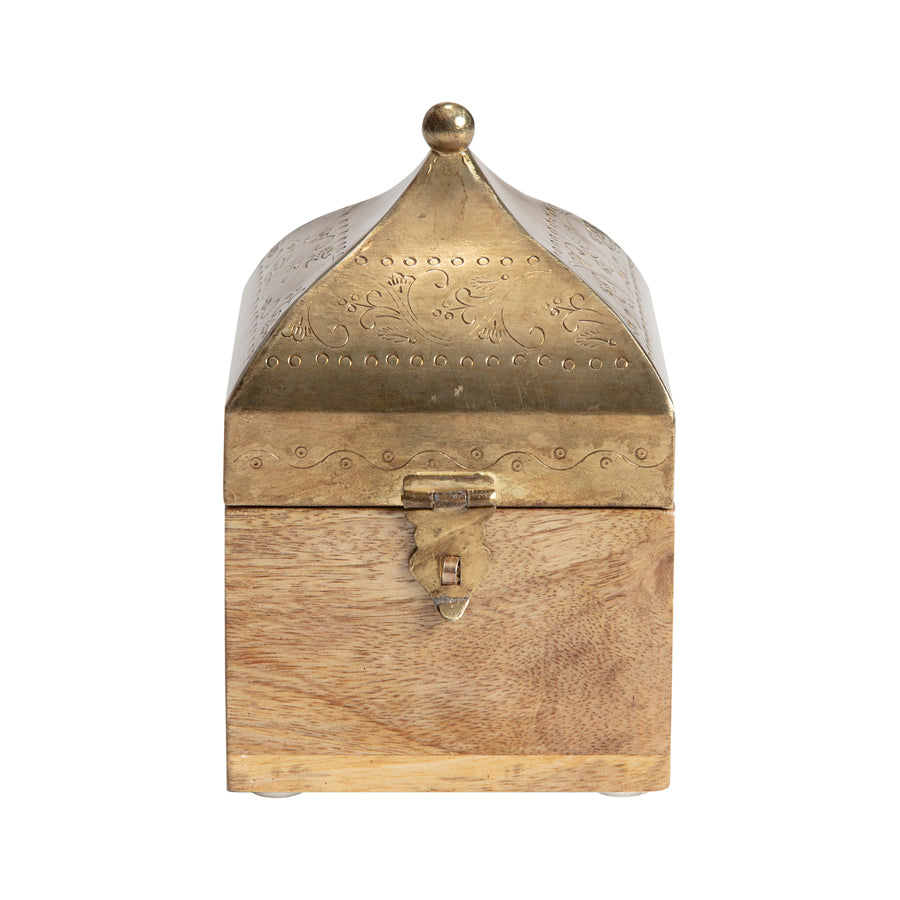 Handcrafted Contemporary Moroccan Square Box 17cm