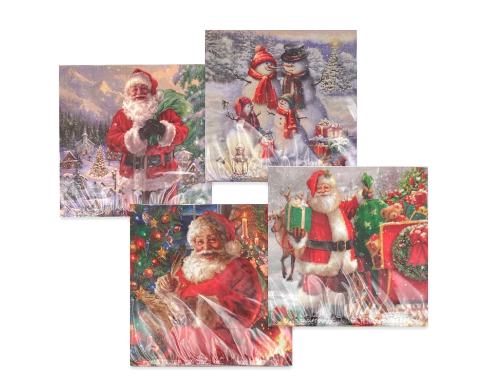 bulk 960 Xmas Santa Napkin Serviette Dining Luncheon 33cm