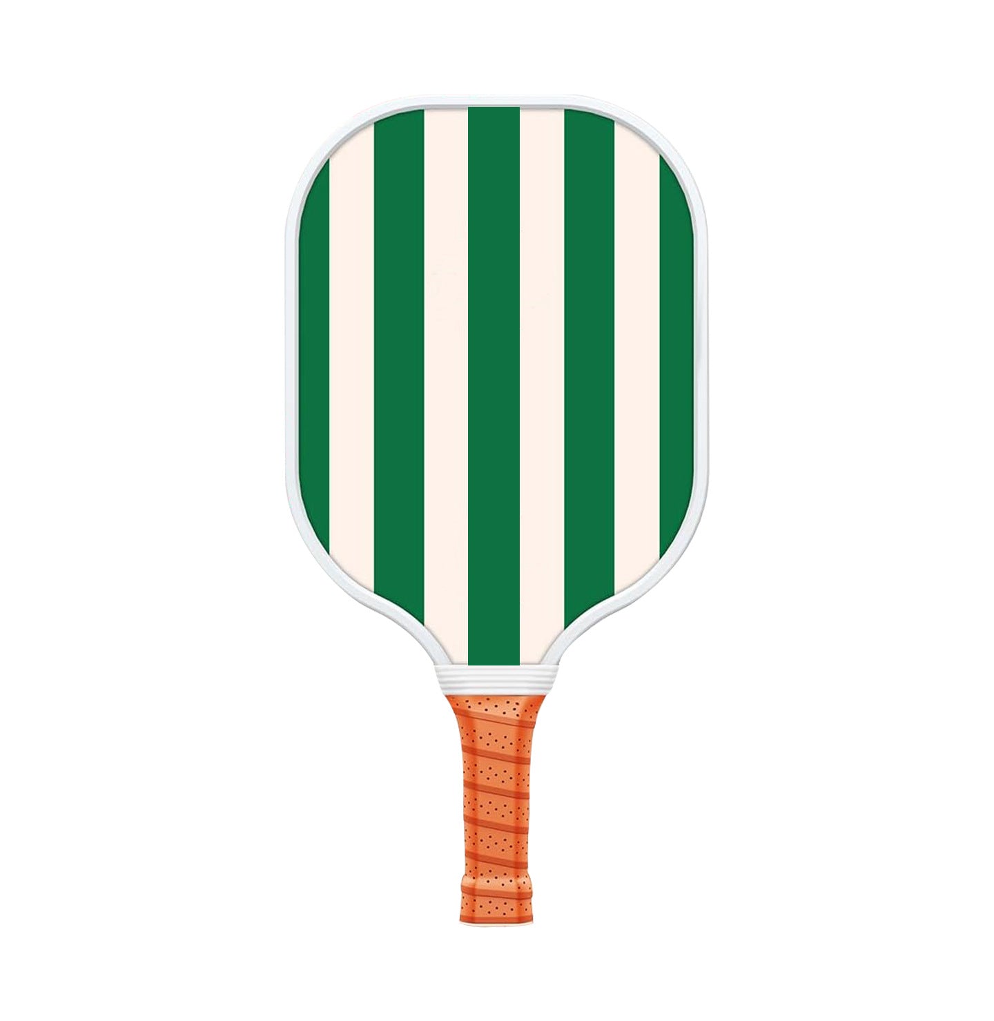 Style 4 White And Green T700 Carbon Fiber & Fiberglass Pickleball Paddle - Lightweight 220g with Anti-Slip TPU Grip for Training & Competition
