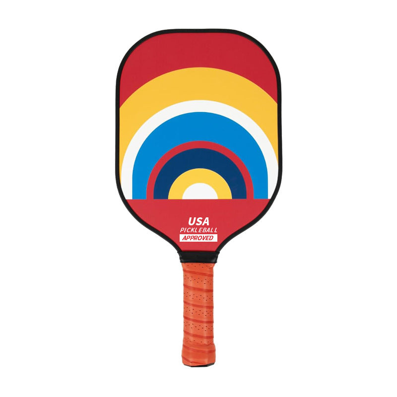 Style 3 Colorful Geometric Patterns Fiberglass Pickleball Paddle - Lightweight 220g with Anti-Slip TPU Grip for Outdoor Sports