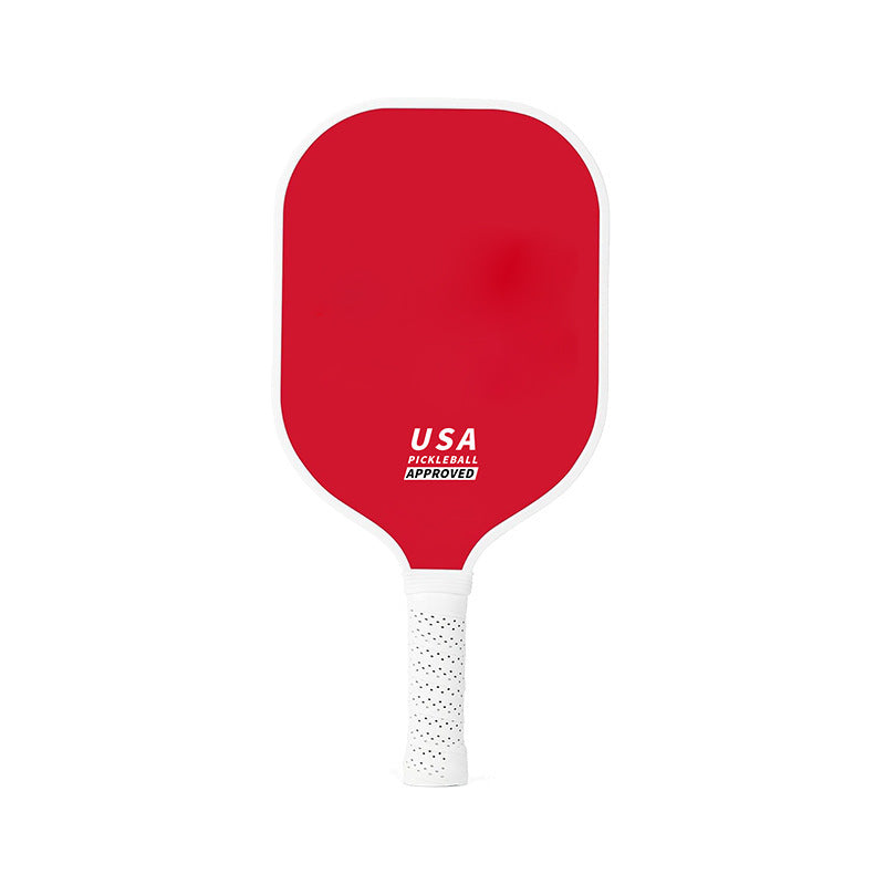 Red Fiberglass Pickleball Paddle - Lightweight 215g with Anti-Slip TPU Grip for Outdoor Sports