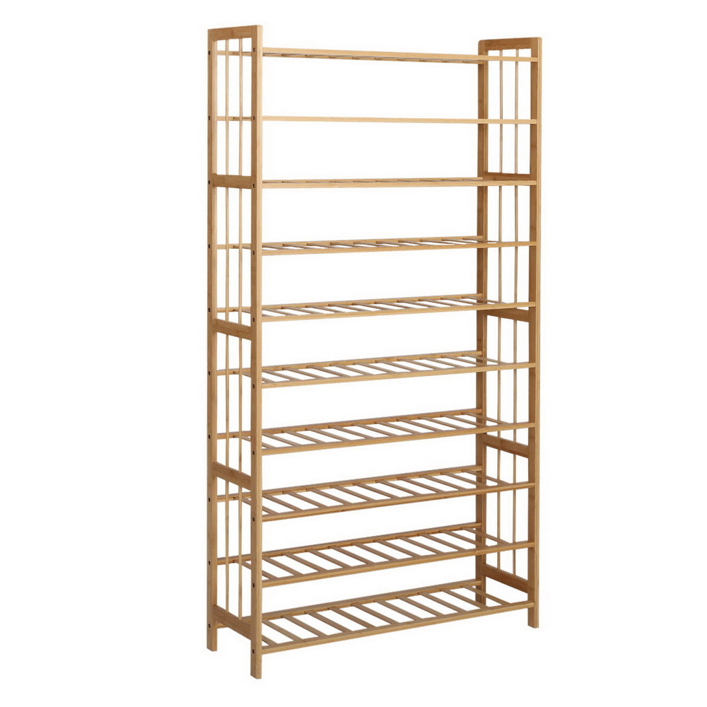 artiss-10-tier-bamboo-shoe-rack-wooden-shelf-stand-storage-organizer