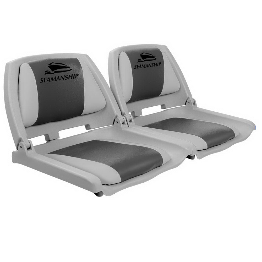 seamanship-set-of-2-folding-swivel-boat-seats-grey-charcoal