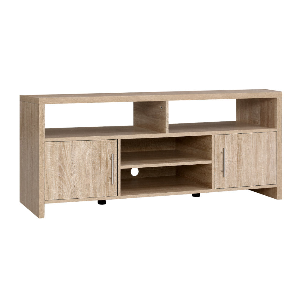 artiss-tv-cabinet-entertainment-unit-stand-storage-shelf-sideboard-140cm-oak