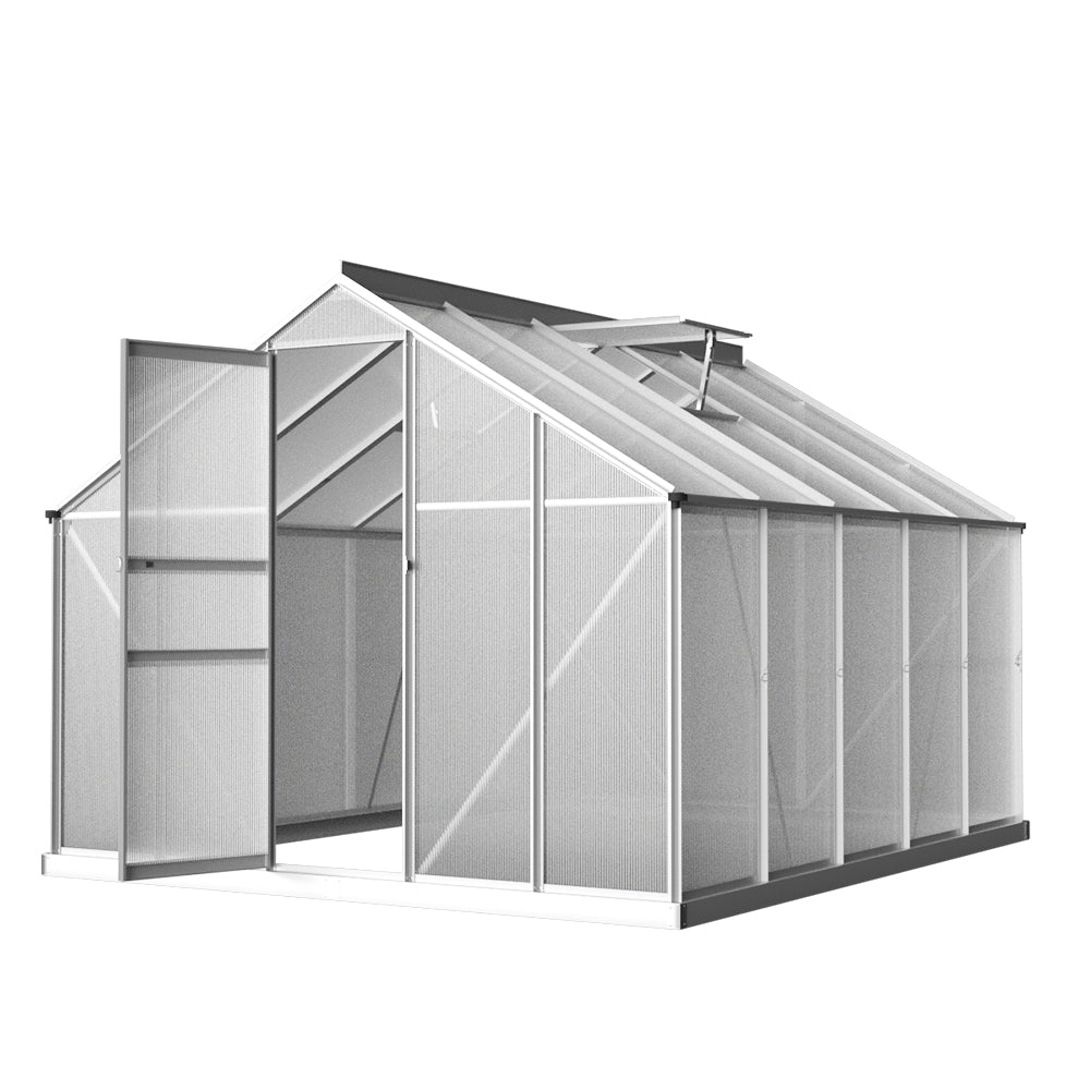 greenfingers-greenhouse-aluminium-polycarbonate-green-house-garden-shed-3x2-5m-1