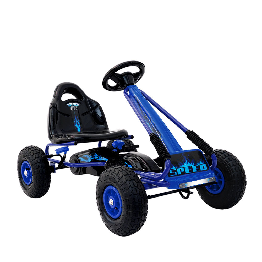 rigo-kids-pedal-go-kart-car-ride-on-toys-racing-bike-rubber-tyre-adjustable-seat-5