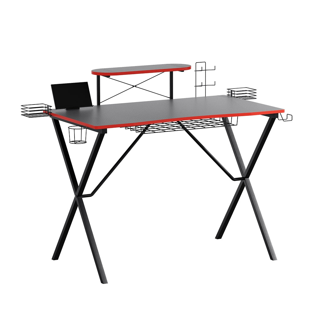 artiss-gaming-desk-computer-desks-table-storage-shelves-study-home-ofiice-105cm
