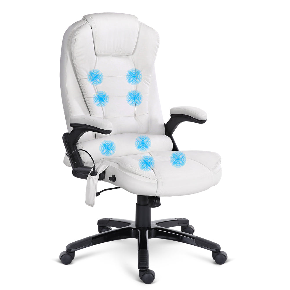 8-point-pu-leather-reclining-massage-chair-white