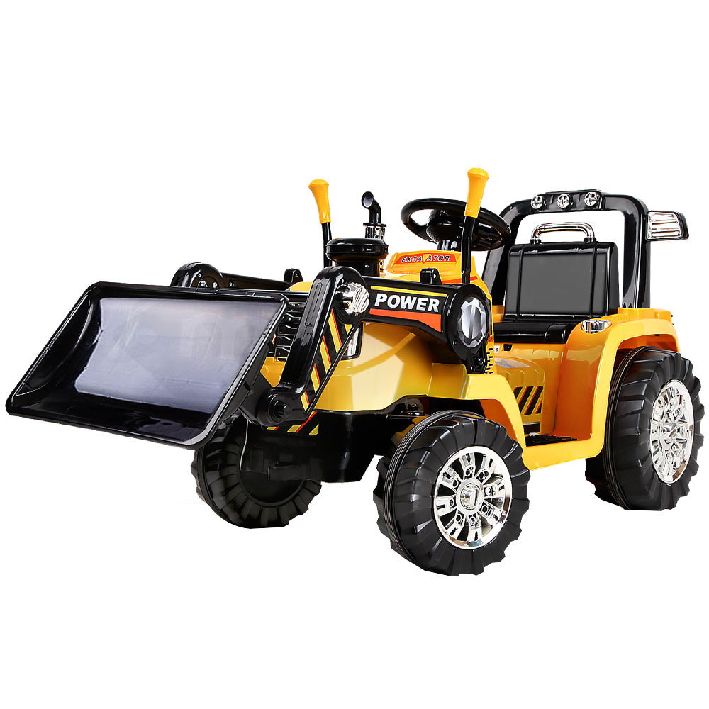 rigo-kids-ride-on-bulldozer-digger-electric-car-yellow