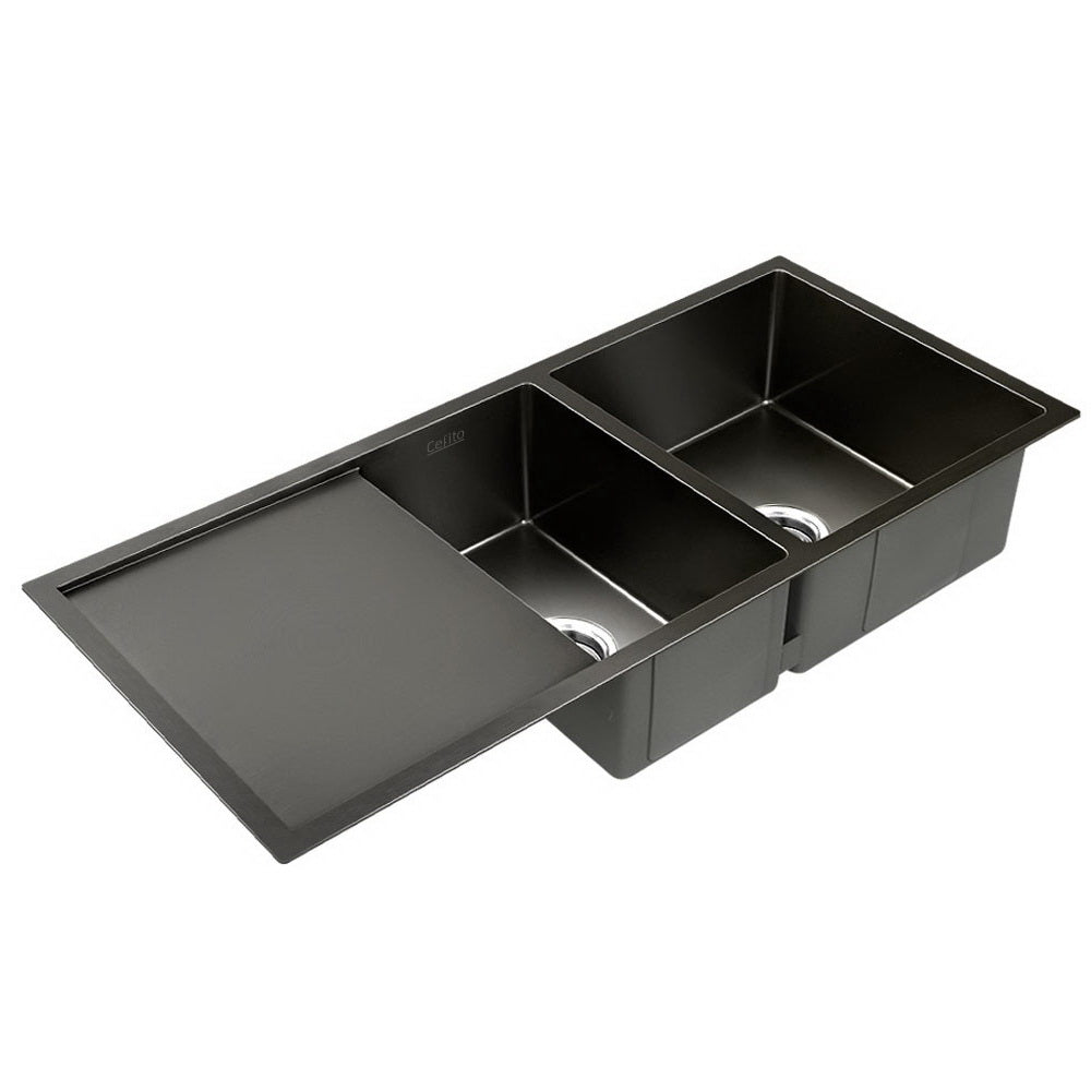 cefito-100cm-x-45cm-stainless-steel-kitchen-sink-under-top-flush-mount-black