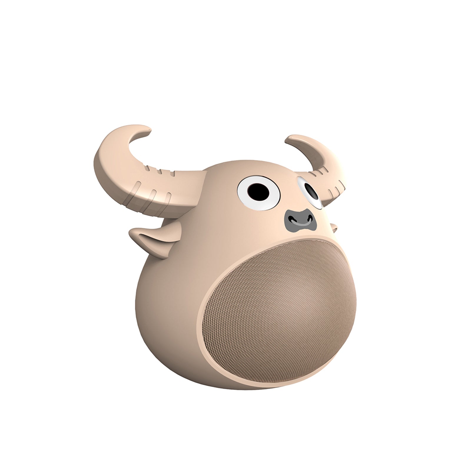 fitsmart-bluetooth-animal-face-speaker-portable-wireless-stereo-sound-khaki