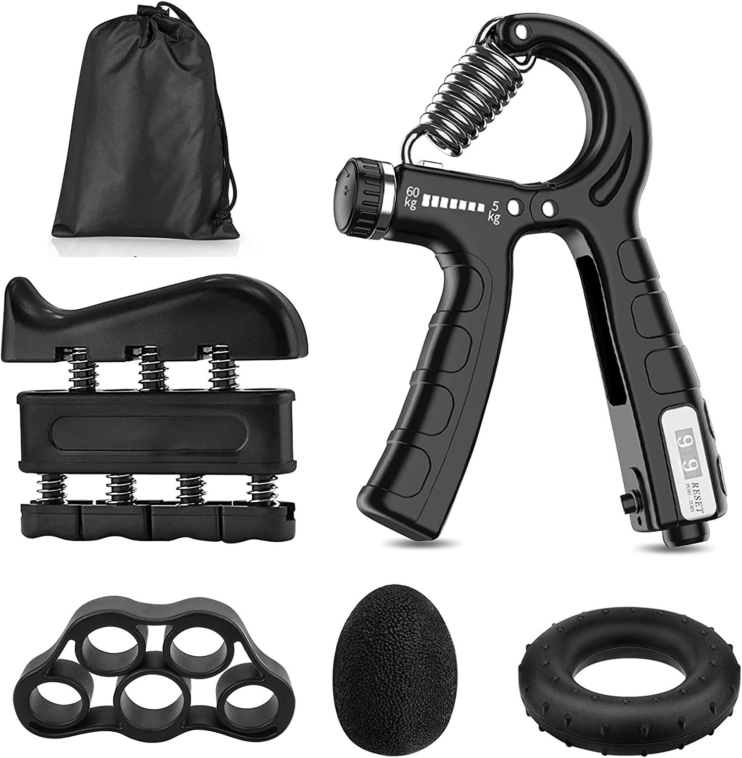 5-pack-adjustable-resistance-hand-gripper-exerciser-workout-kit