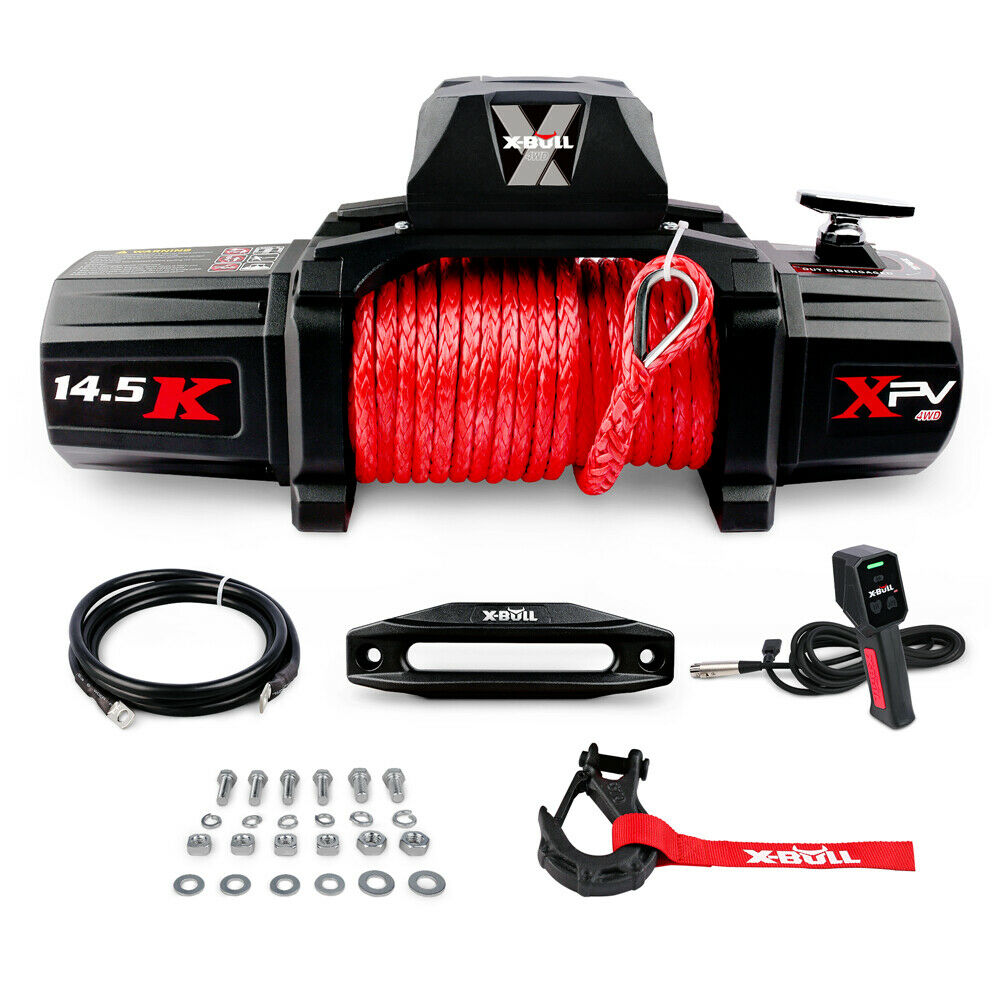 x-bull-electric-winch-12v-synthetic-rope-wireless-14500lb-remote-4x4-4wd-boat