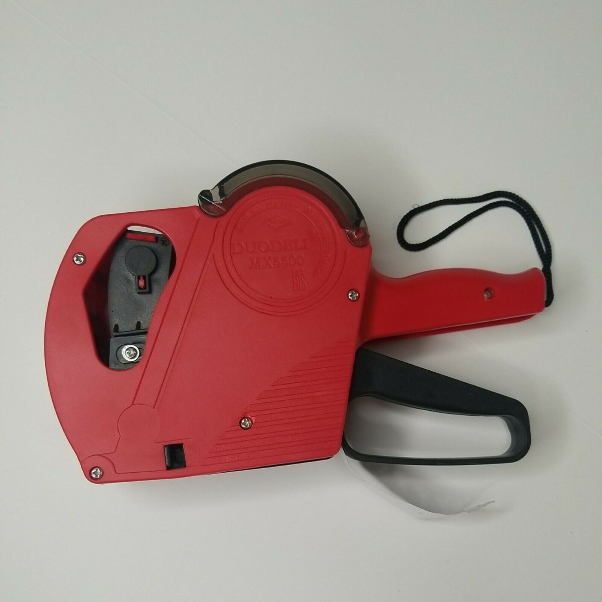 price-tag-gun-labeller-pricing-with-2-rolls-labels-and-inks-roller-machine-kit-red