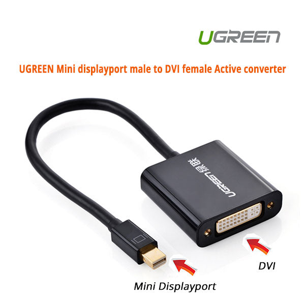 ugreen-mini-displayport-male-to-dvi-female-active-converter-10448