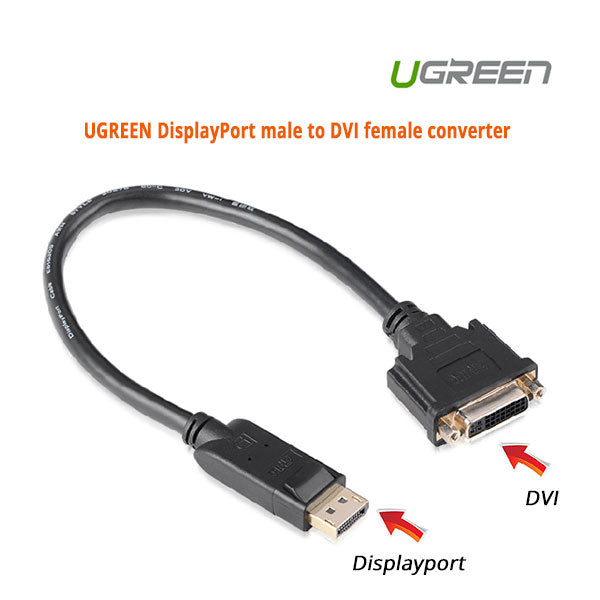 ugreen-displayport-male-to-dvi-female-converter-20405