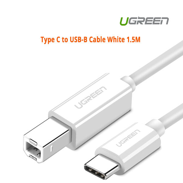 ugreen-type-c-to-usb-b-cable-white-1-5m-40417