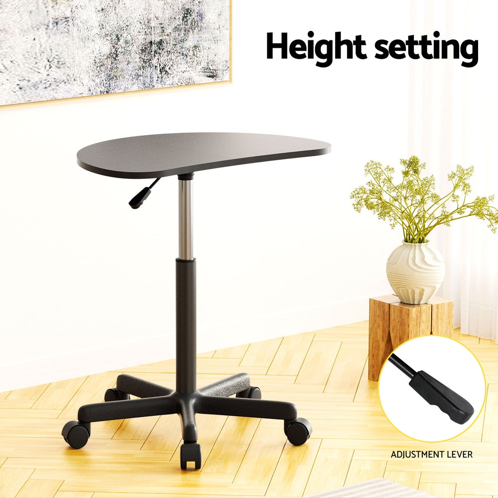 Artiss Laptop Desk Portable Height Adjustable Table Caster Wheels 60CM artiss-laptop-desk-portable-height-adjustable-table-caster-wheels-60cm