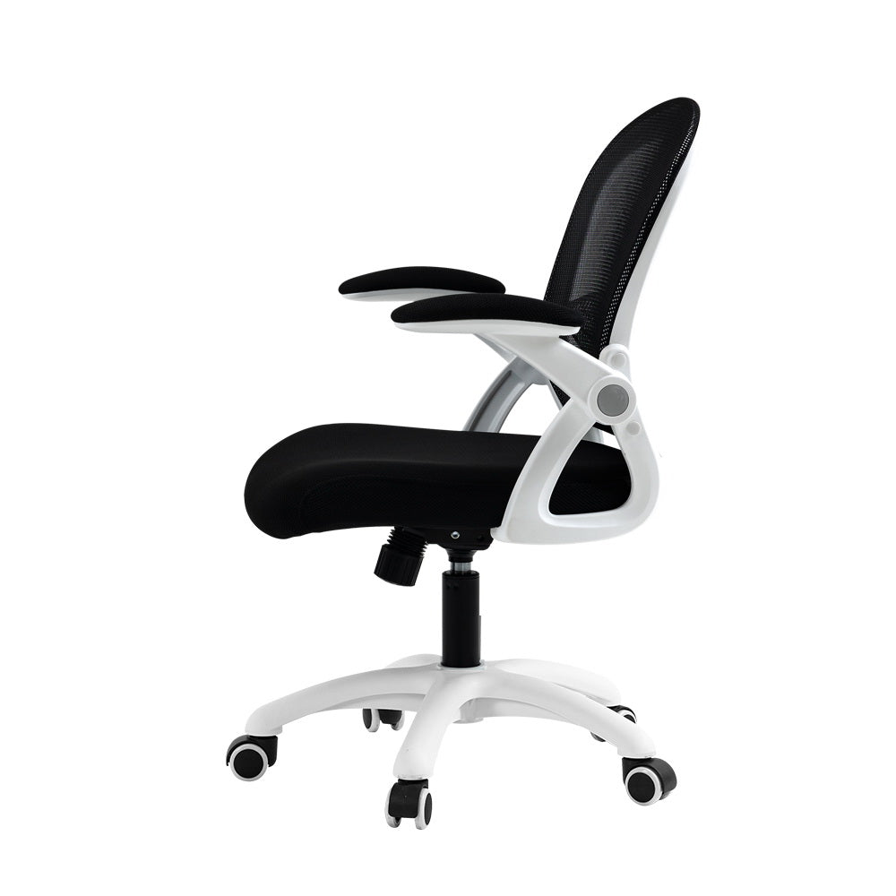 Artiss Mesh Office Chair Mid Back Black