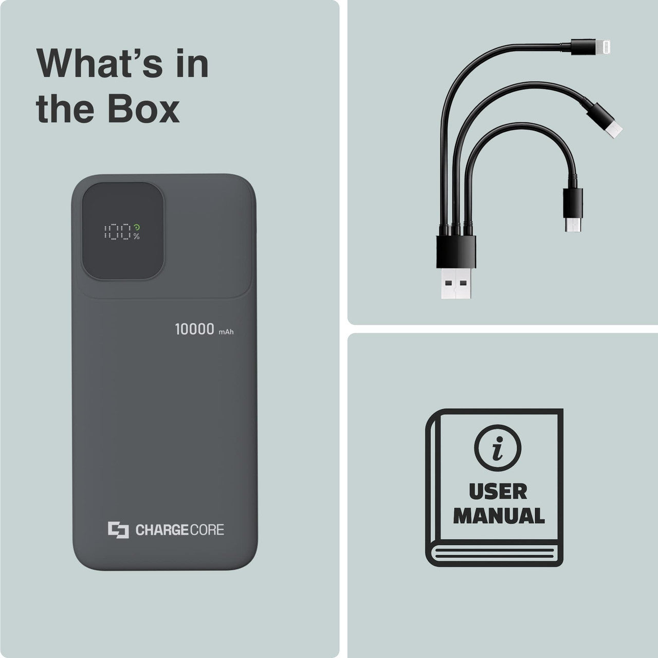 ChargeCore SafeCharge Max 10K - Black