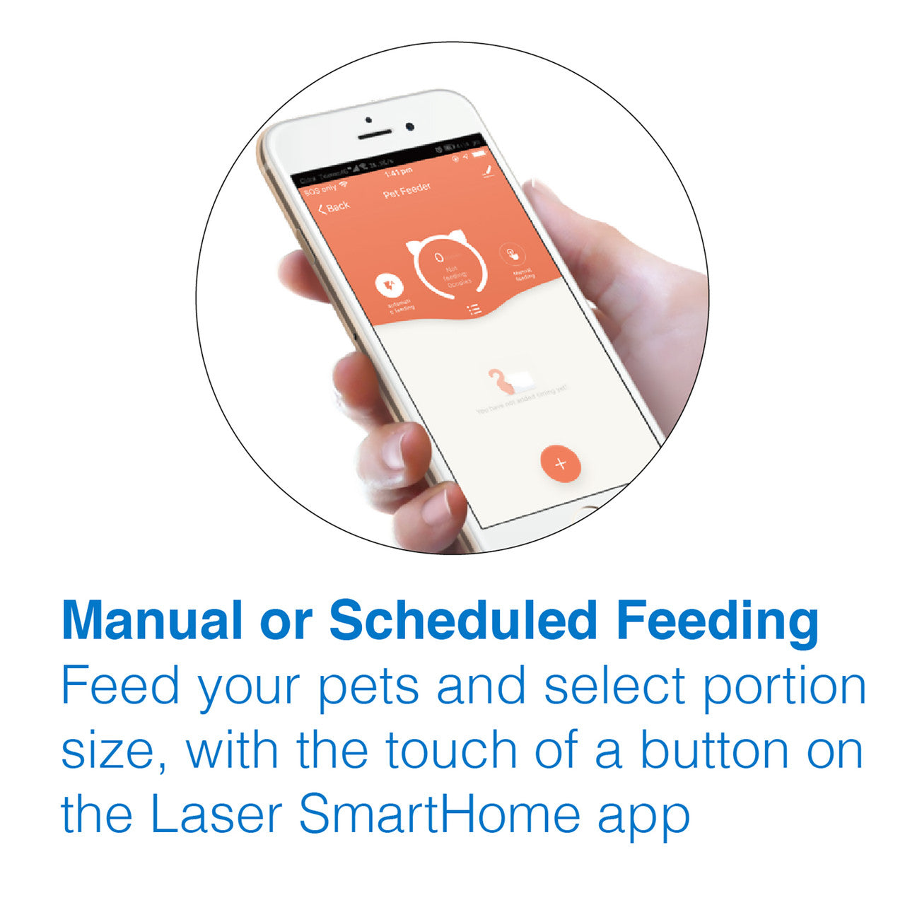 Tech4Pets 4L Smart Pet Feeder with App Control for Dogs & Cats