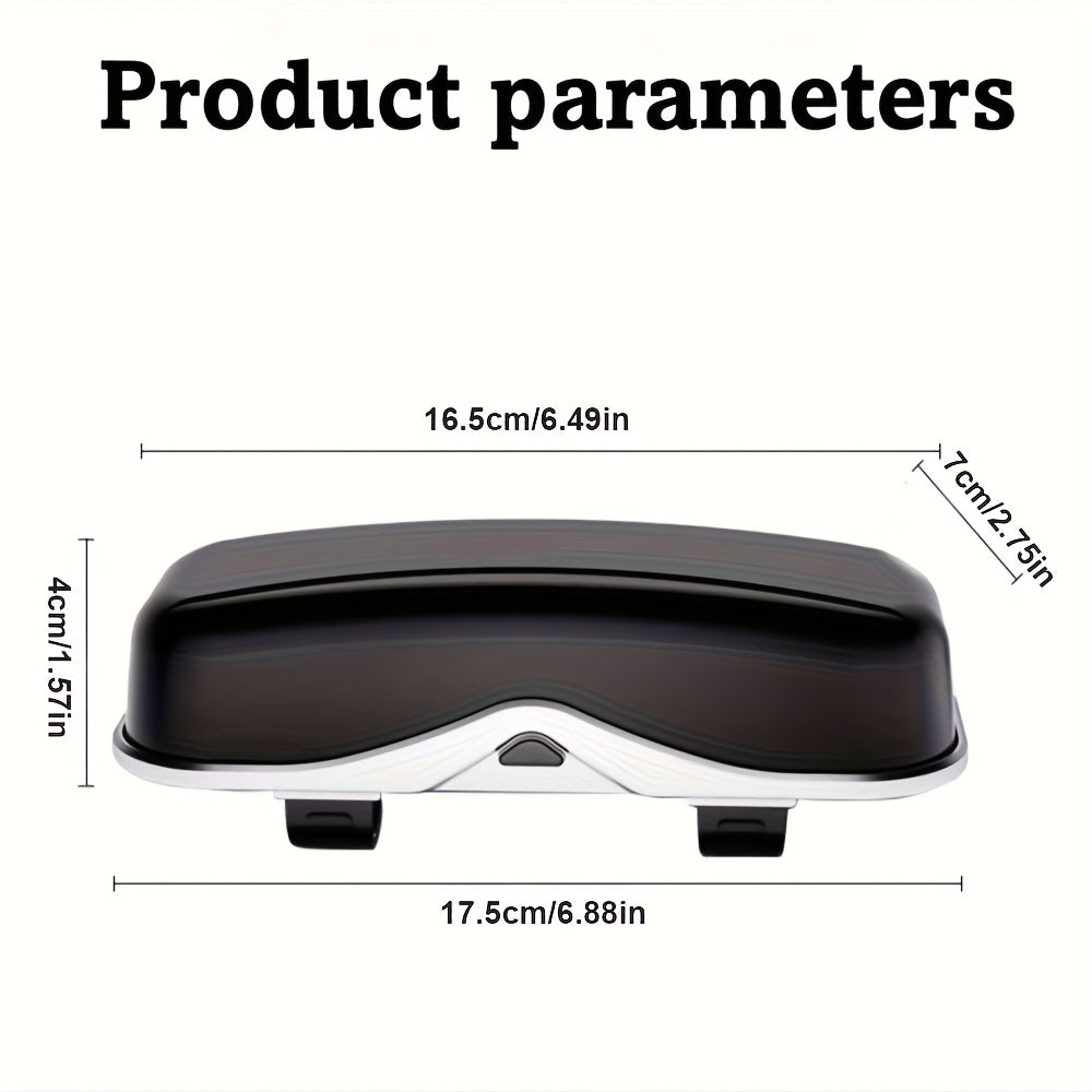 Car Travel Three-Piece Set: Push-Open Eyeglass Case, Universal Storage Case, and Secure Organizer—Complete On-the-Go Storage, Peace of Mind Every Journey（Black)）