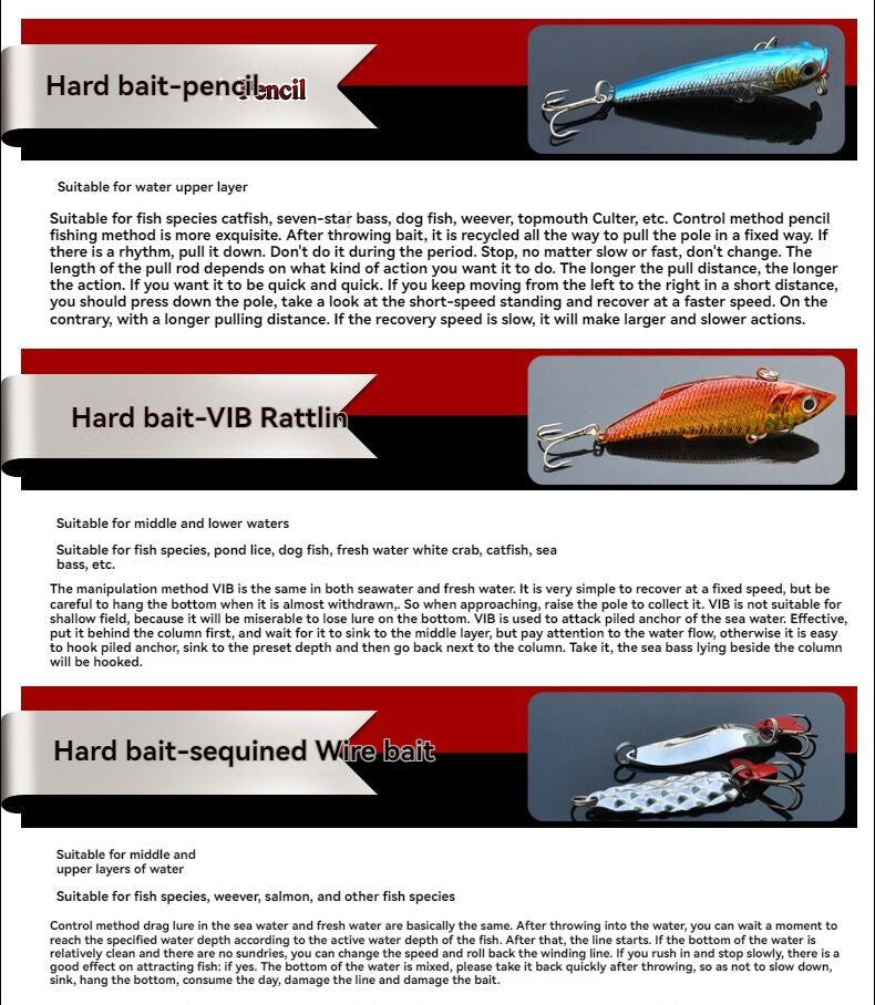 Lure, fake bait set universal complete set, artificial bait for bream, freshwater minnow, vib, peanut, shiny lure, soft bait, iron plate