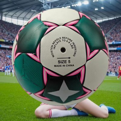 A stylish, trendy, durable, high-return, soft soccer ball with a commemorative design
