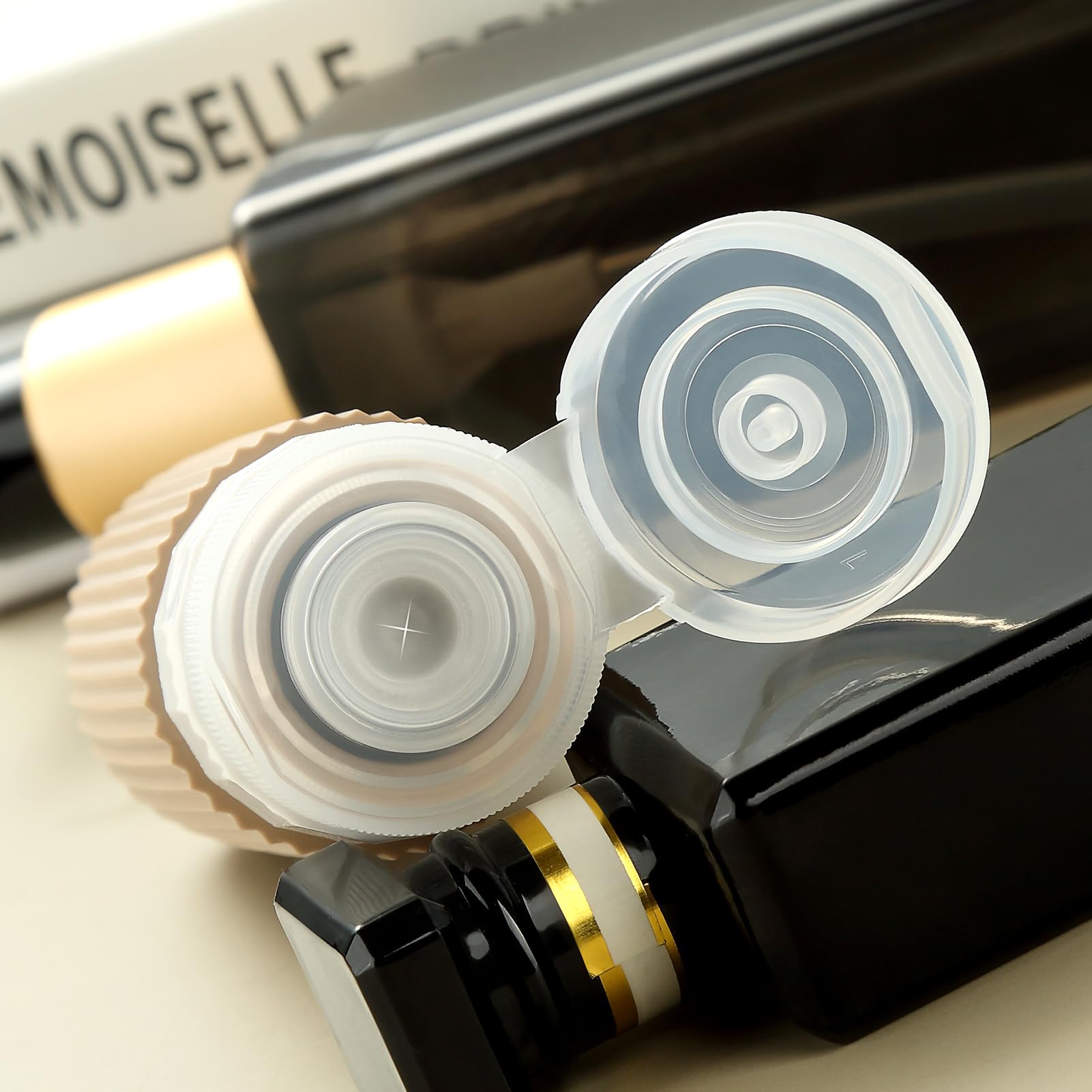 16-Piece Travel Bottle Set with Leak-Proof Silicone Squeeze Bottles – Reusable Toiletry Containers for Shampoo, Lotion, Makeup Remover (Cream)  | Other Colors Available in Store