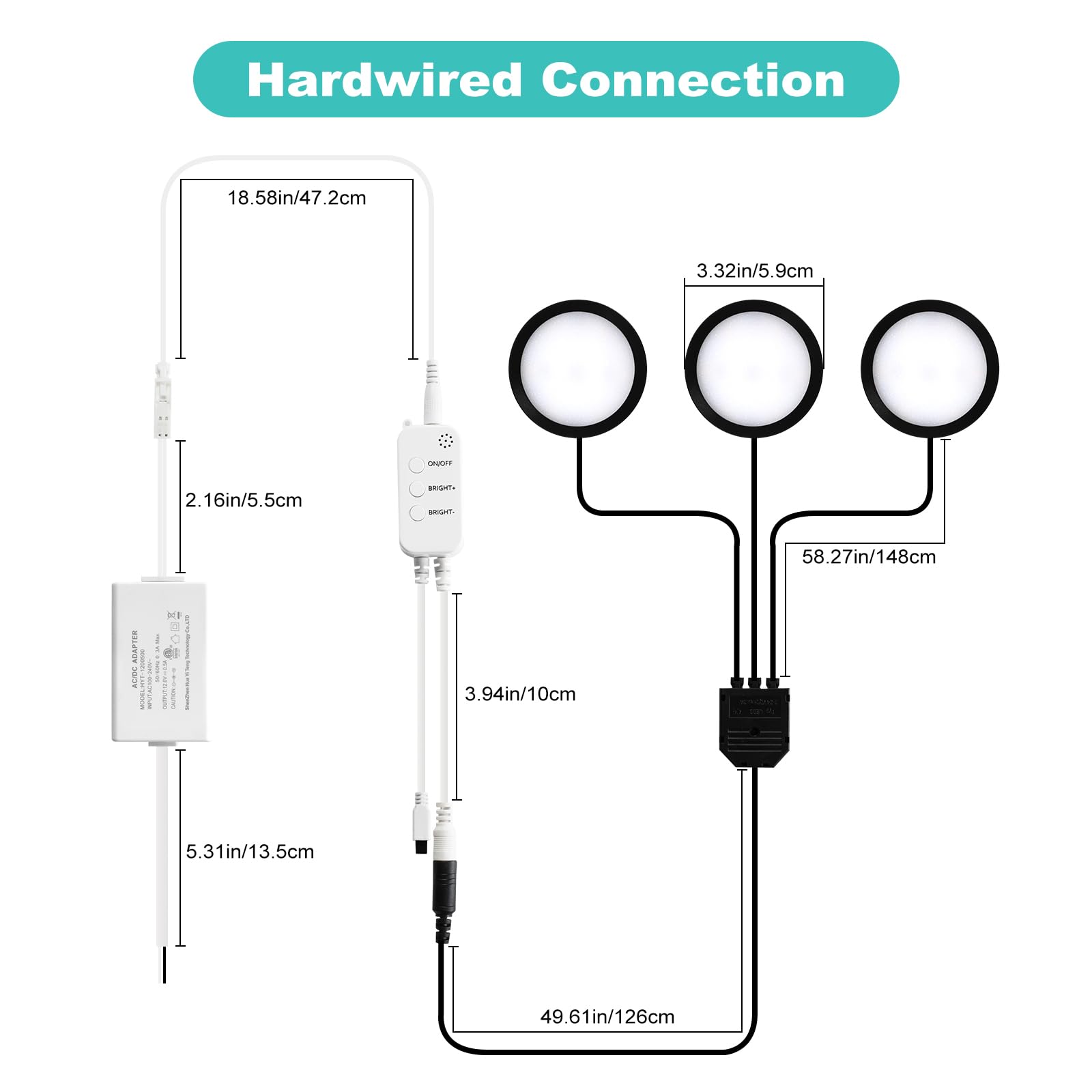 3 Pack Smart Under Cabinet Lights Hardwired,Dimmable LED Light for Kitchen Under Cabinet with Alexa Google Remote APP Control for Under Counter Lights for Cabinet Closets(Warm White)