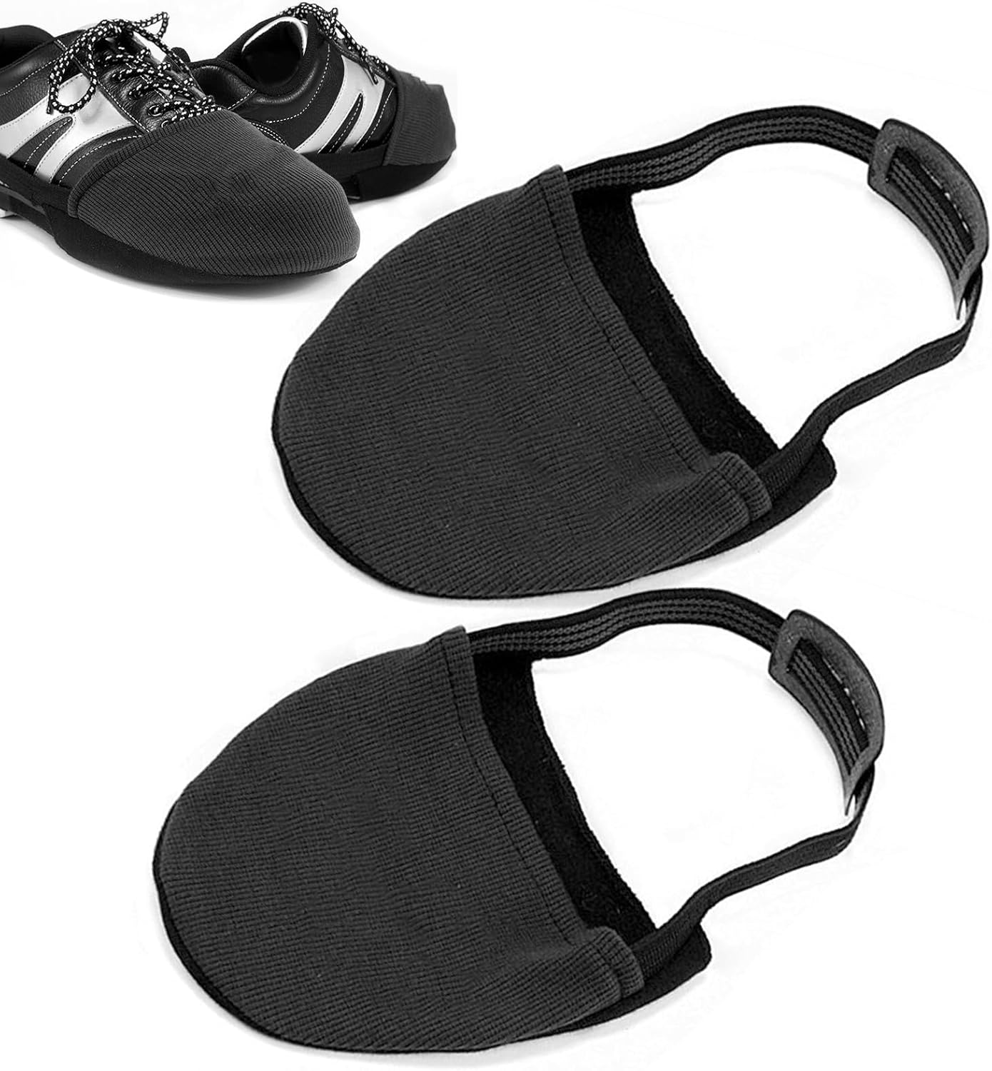 Bowling Shoe Covers, 1 Pair of Bowling Shoe Cover, Adjustable Sole Slide Covers with Elastic Band, One Size Fits Most Bowling Shoes, Men Women Sports & Dancing