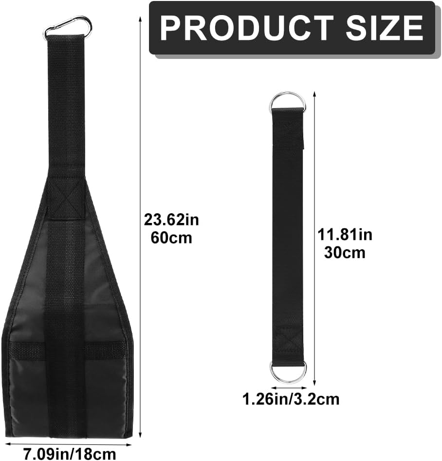 Hanging Ab Straps for Pull Up Bar, Abdominal Muscle Building Padded Arm Support Slings, Ab Sling Straps for Training Knee and Leg Raises, Ab Workout Equipment