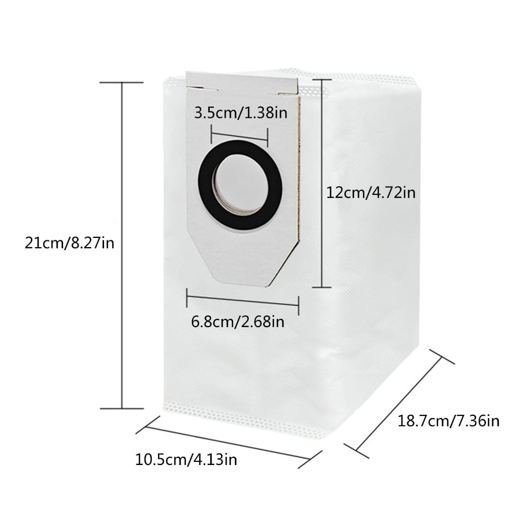 Vacuum Cleaner Robot Spare Part Dust Bag Side Brushes Replacement Filter Main Brush Mop Pad ABS Texture for Sweeper Style six
