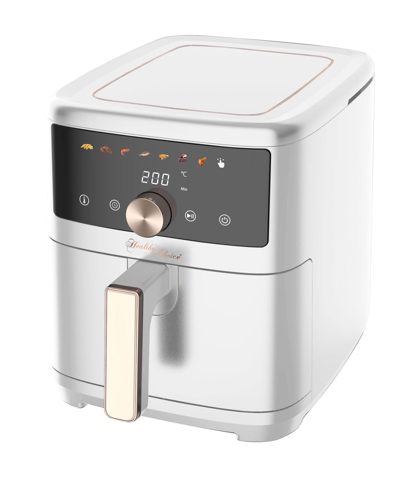 7L Digital Air Fryer, Intuitive Touch Control with Pizza/Baking Pan, and Accessories