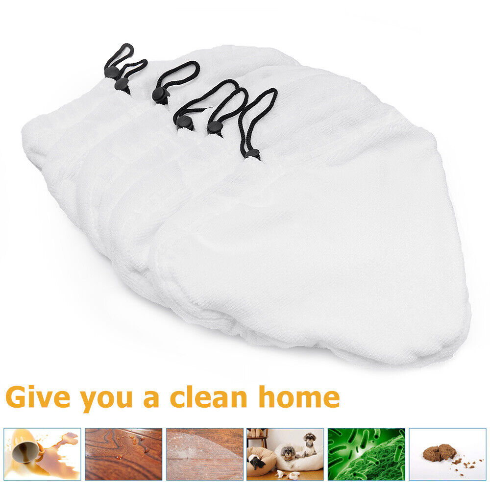 6PCS For H2O H20 Steam Mop Pads Replacement Reusable Washable Cloths Microfiber