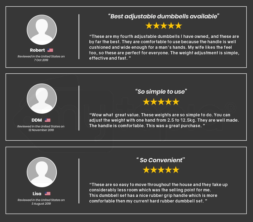 ATIVAFIT 2x Adjustable Dumbbell Set Weights Dumbbells Home Gym Interchangeable