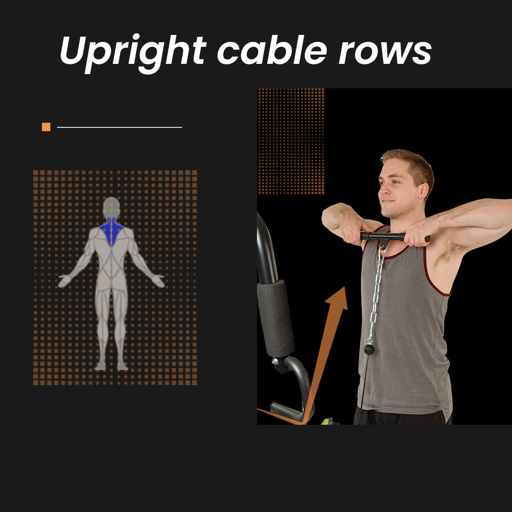 PROFLEX Multi-Station Home Gym Set with 98lbs Weight Plates- M8000