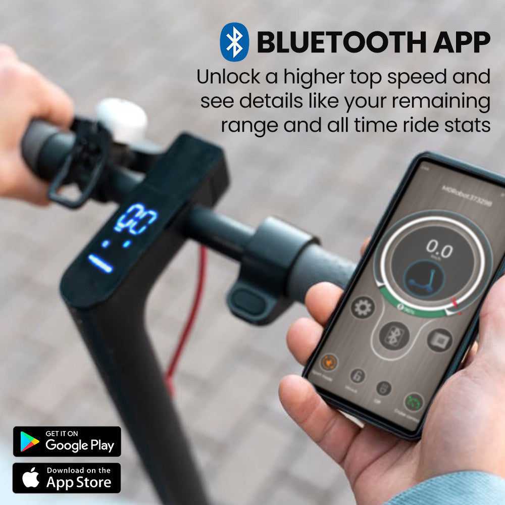 ALPHA Urban 10 Electric Scooter, 35km/h, Suspension, 35km Range, 10-Inch Wheels, Brushless Motor, Free APP, Motorised Commuter eScooter for Adults, Grey