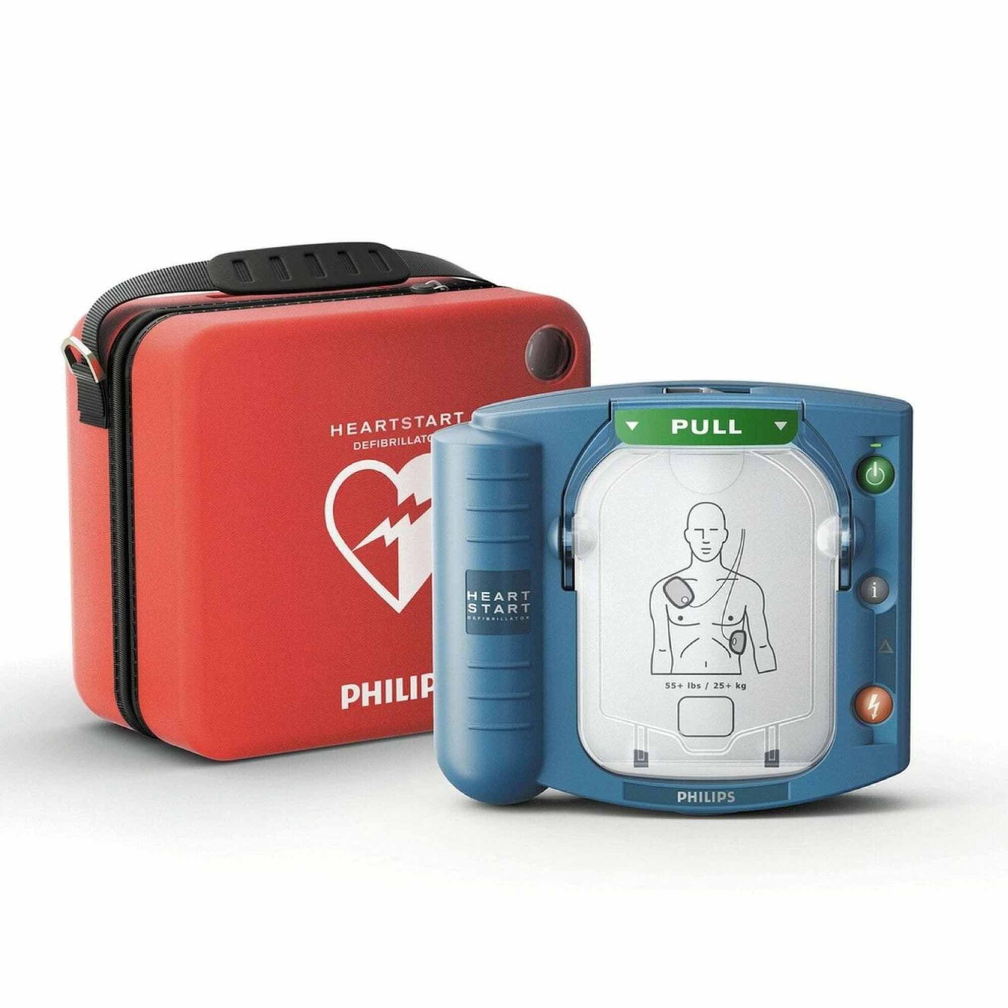 Phillips HeartStart HS1 AED Defibrillator + Carry Case Automatic Heart Starter