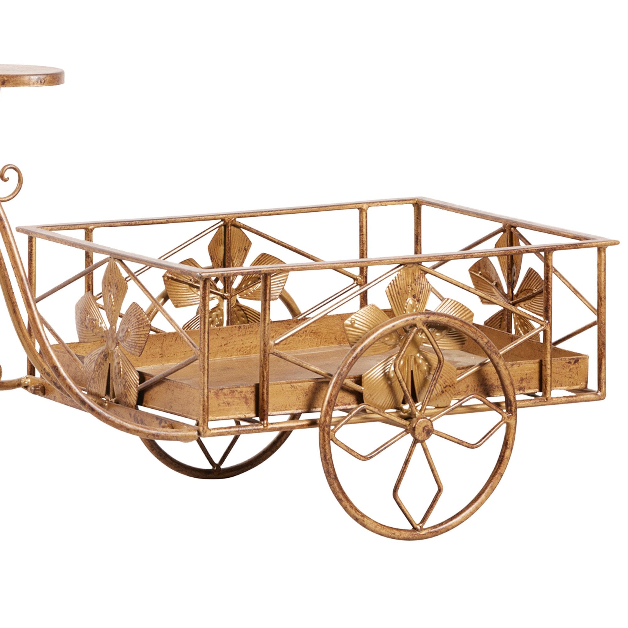 Christabelle Antique Gold Bicycle Christmas Tree Display Decoration Ornament