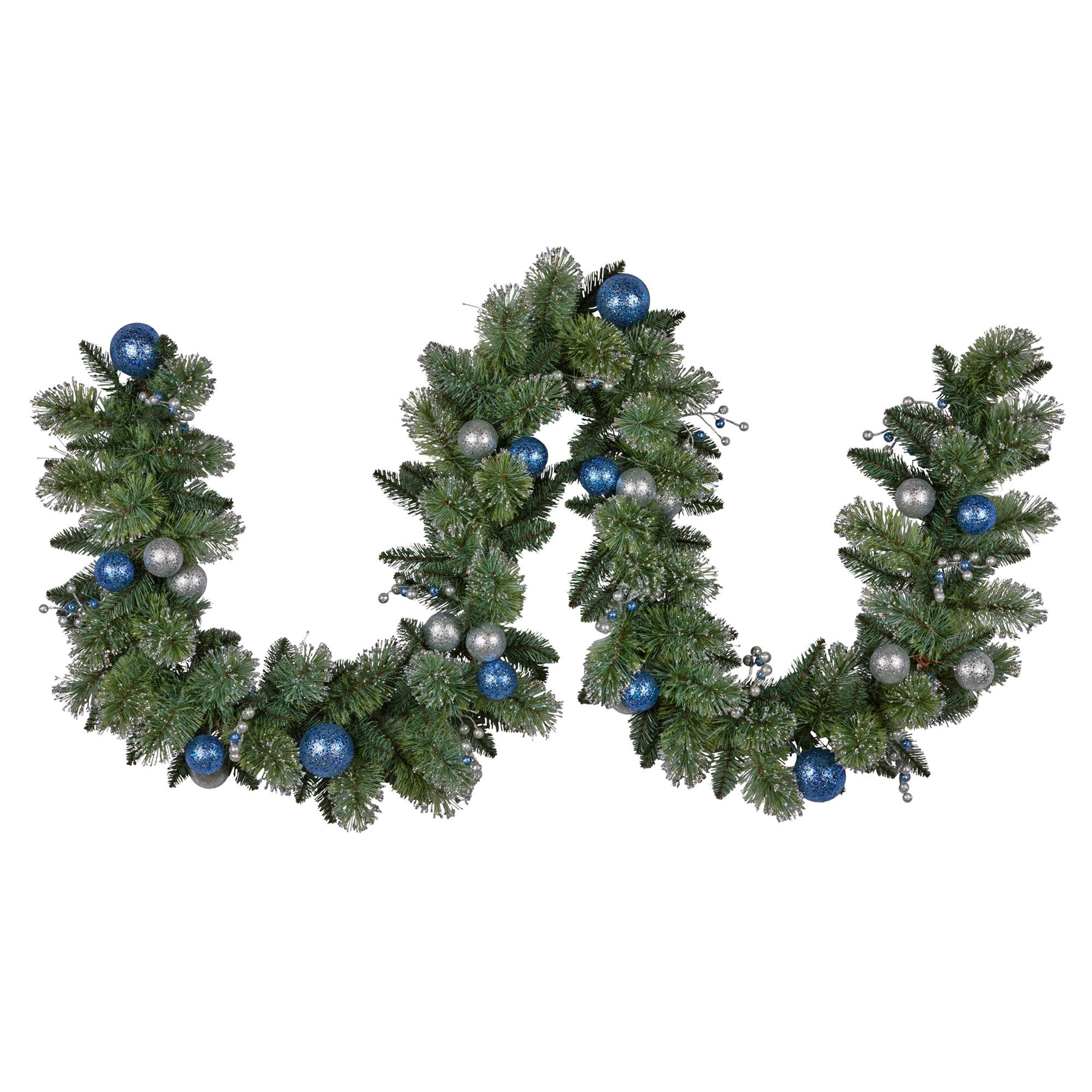 Christabelle 274cm Blue Collection Multicolour Pre-Lit Christmas Garland