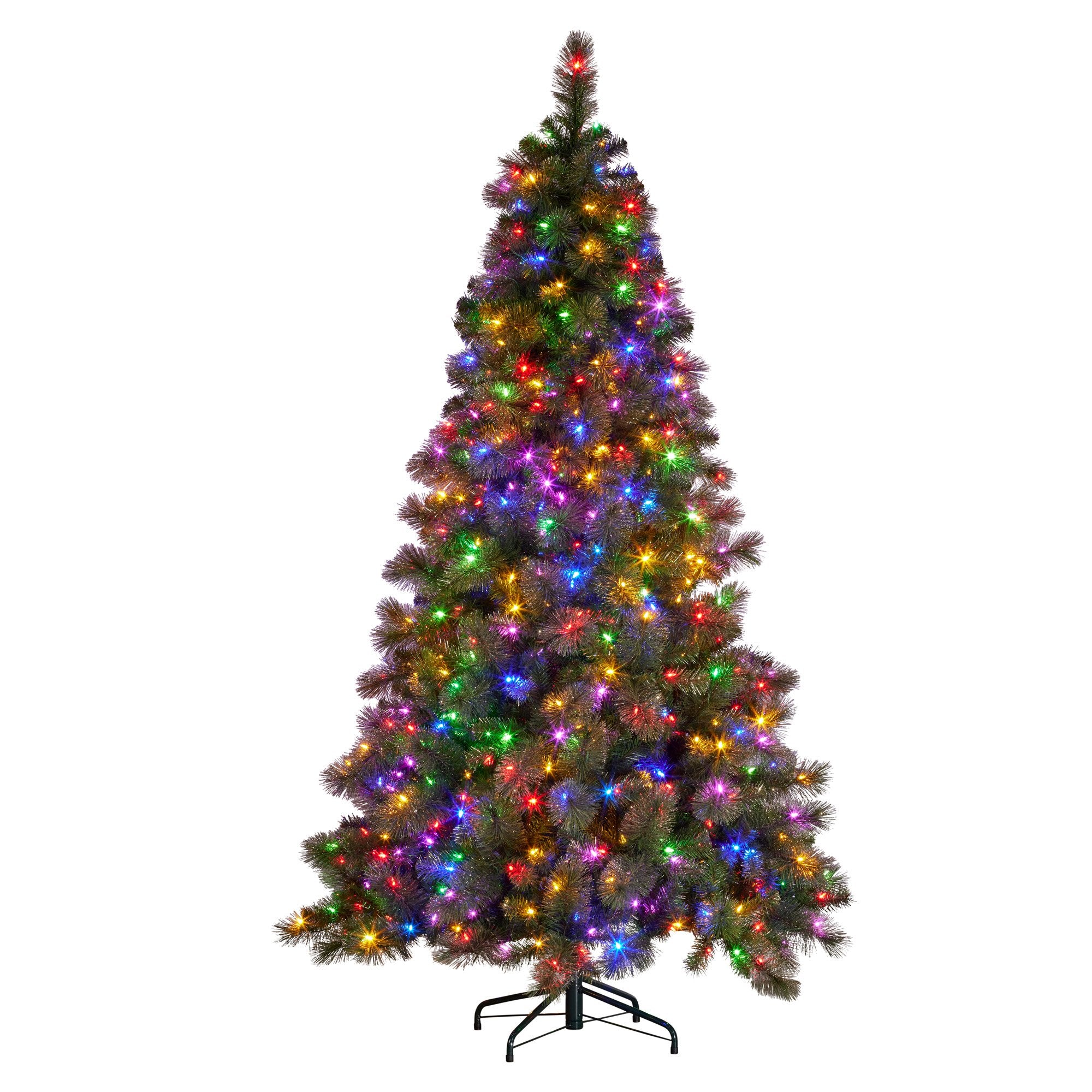 Christabelle 7.5ft Christmas Tree Glittery Gold Pine Led Multi-functional Lights
