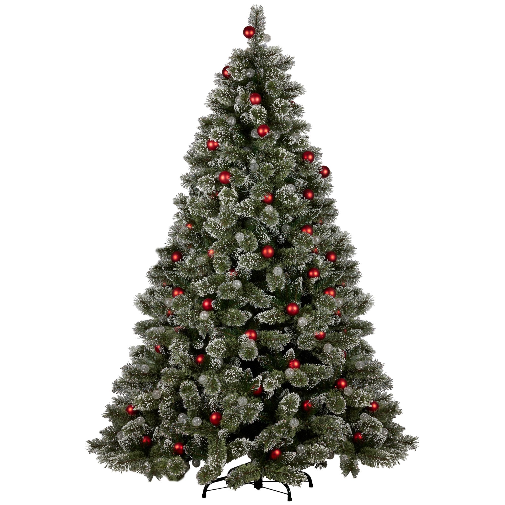 Christabelle Swishmas Snowy Bristle 2.3m Multicolour Pre-Lit Christmas Tree with 1587 Tips